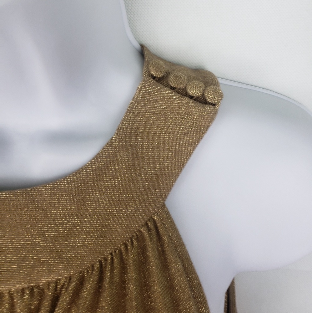 Free People Pleated Love Metallic Minidress - Picture 3 of 8